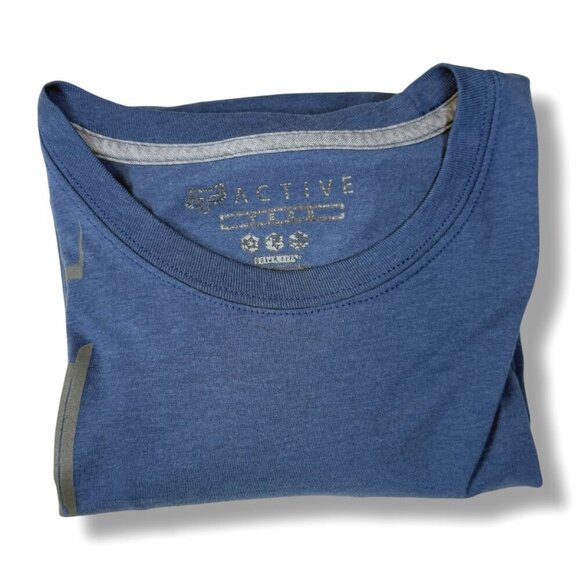 Fox Tech Racing Active T-Shirt Mens Size XL Blue Premium Graphic Logo Motocross - Picture 2 of 10